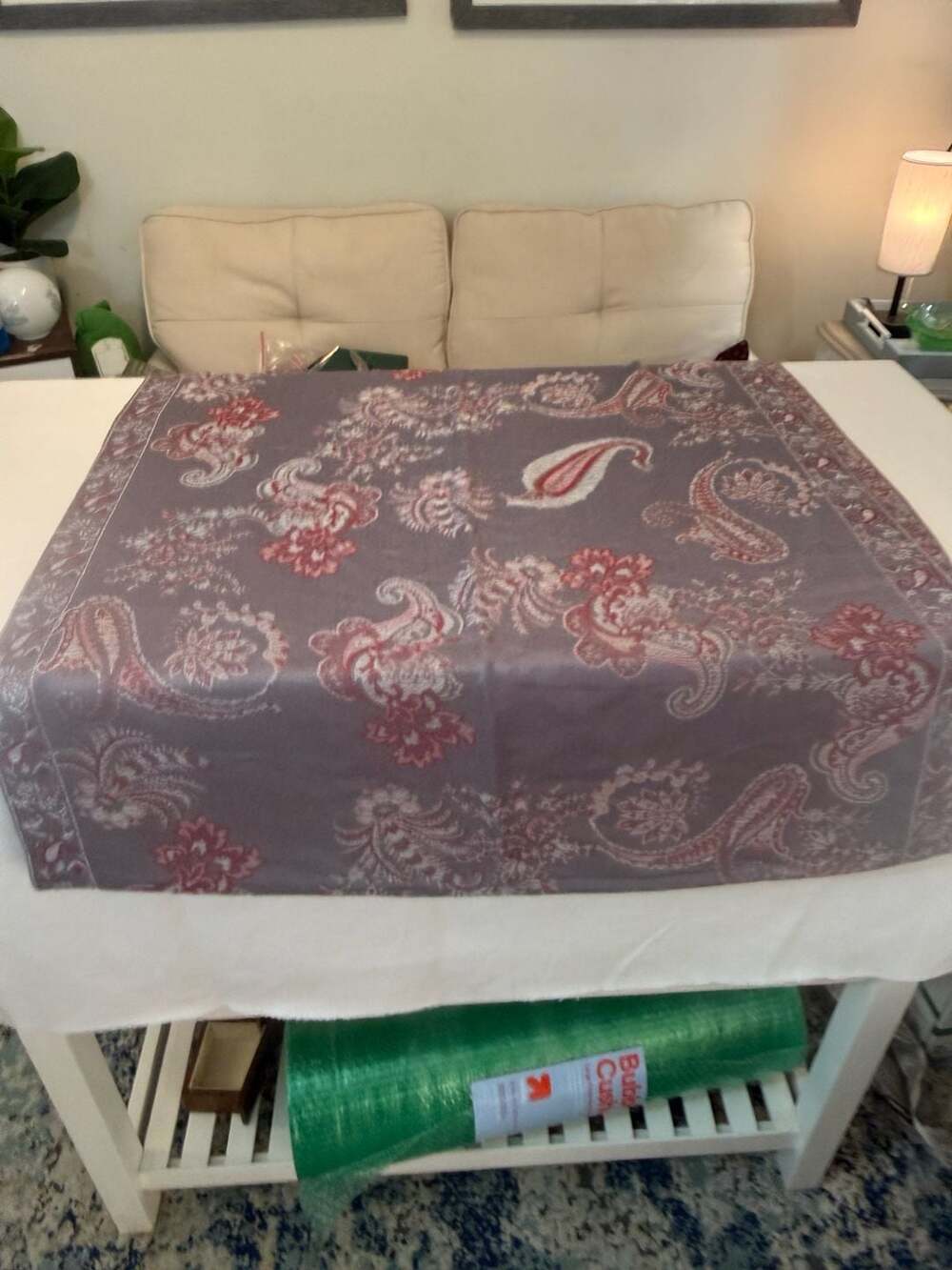 Additions by Chico's Reversible Paisley Fringe Shawl Wrap - Picture 2 of 5